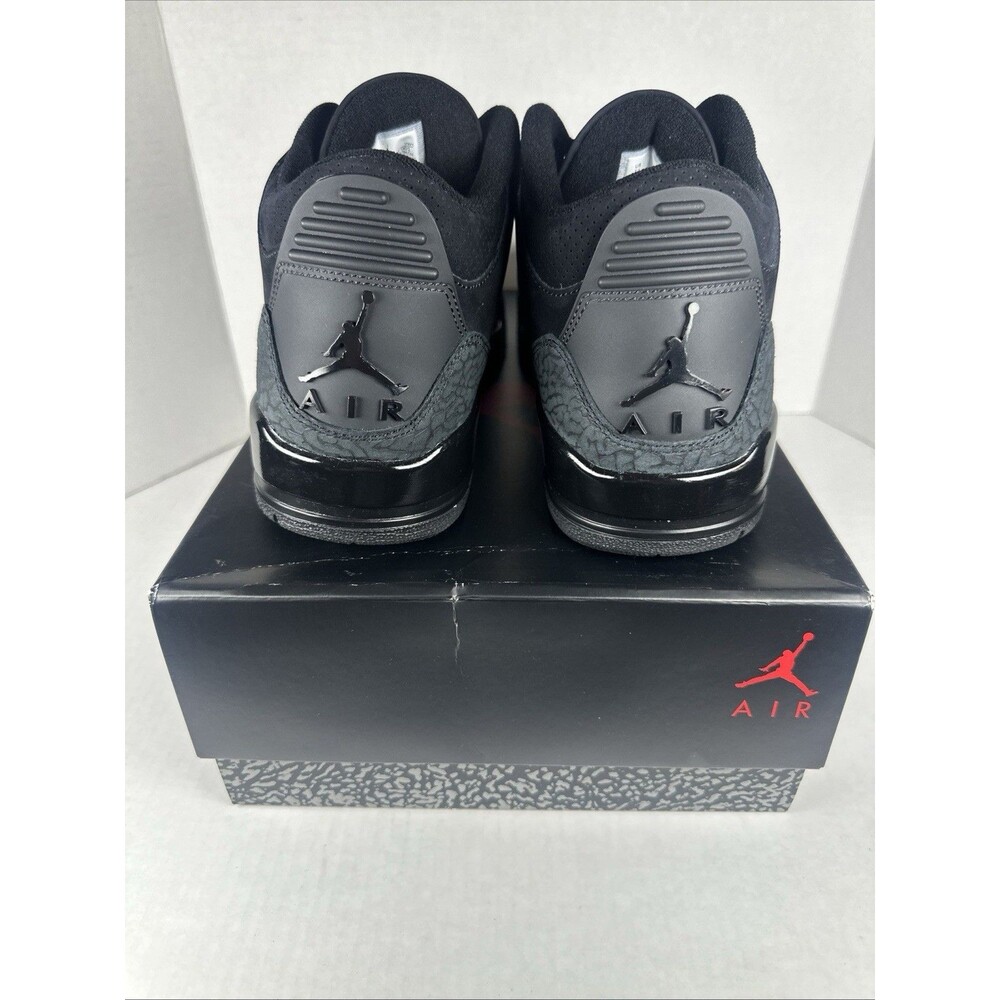Size 10 - Jordan 3 Retro Black Cat OG All 2025 Worn Twice | TRUSTED SELLER!! - Picture 2 of 7